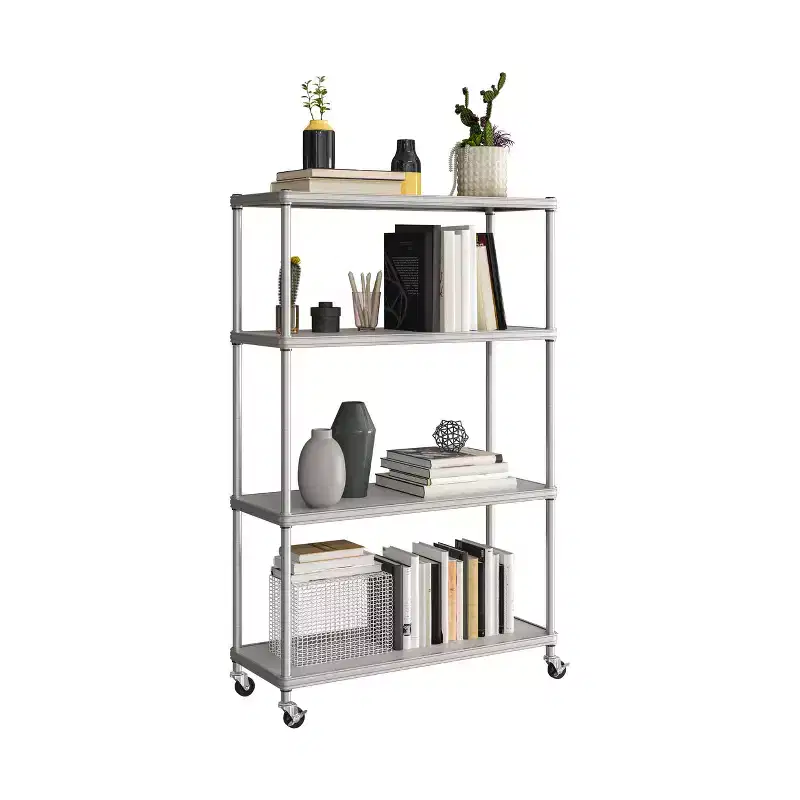 ÉTAGÈRE 4 Niveaux en Acier HOME avec Doublures, 36 L x 14 P x 56,5 H