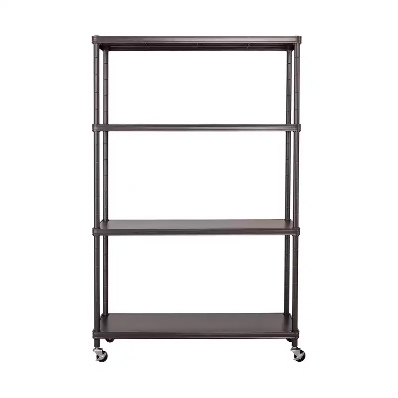 ÉTAGÈRE 4 Niveaux en Acier HOME avec Doublures, 36 L x 14 P x 56,5 H