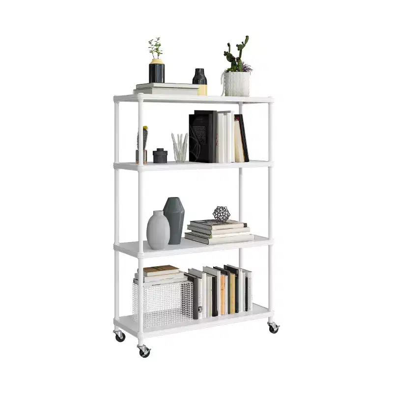 ÉTAGÈRE 4 Niveaux en Acier HOME avec Doublures, 36 L x 14 P x 56,5 H