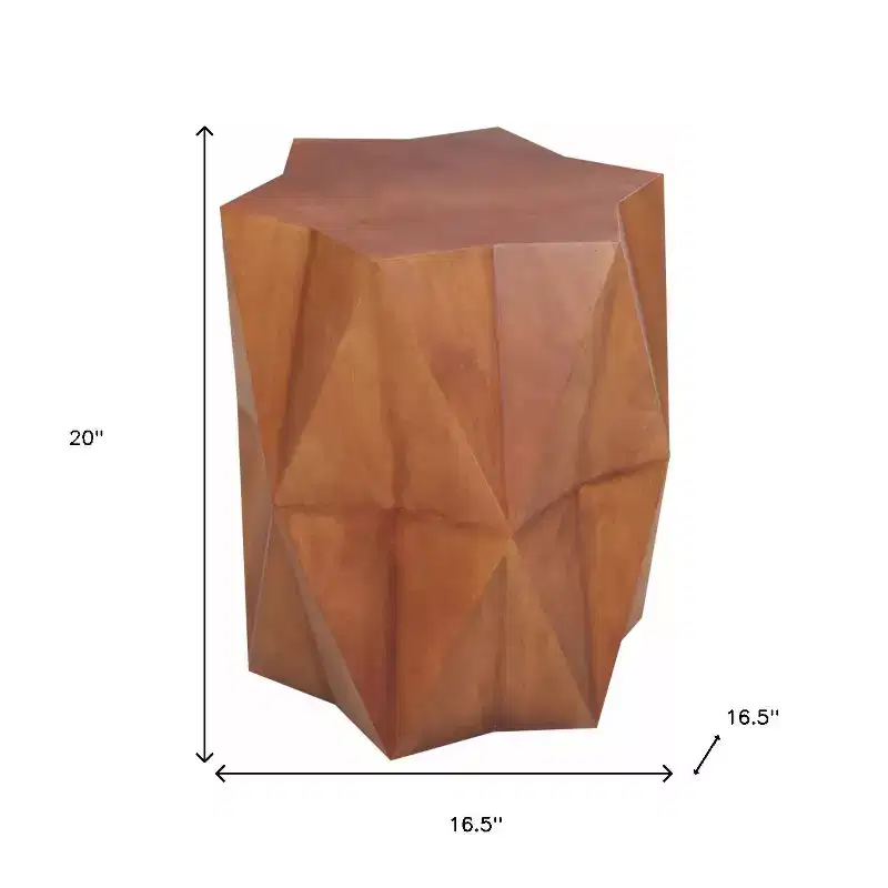 24 Table d'appoint en bois massif marron