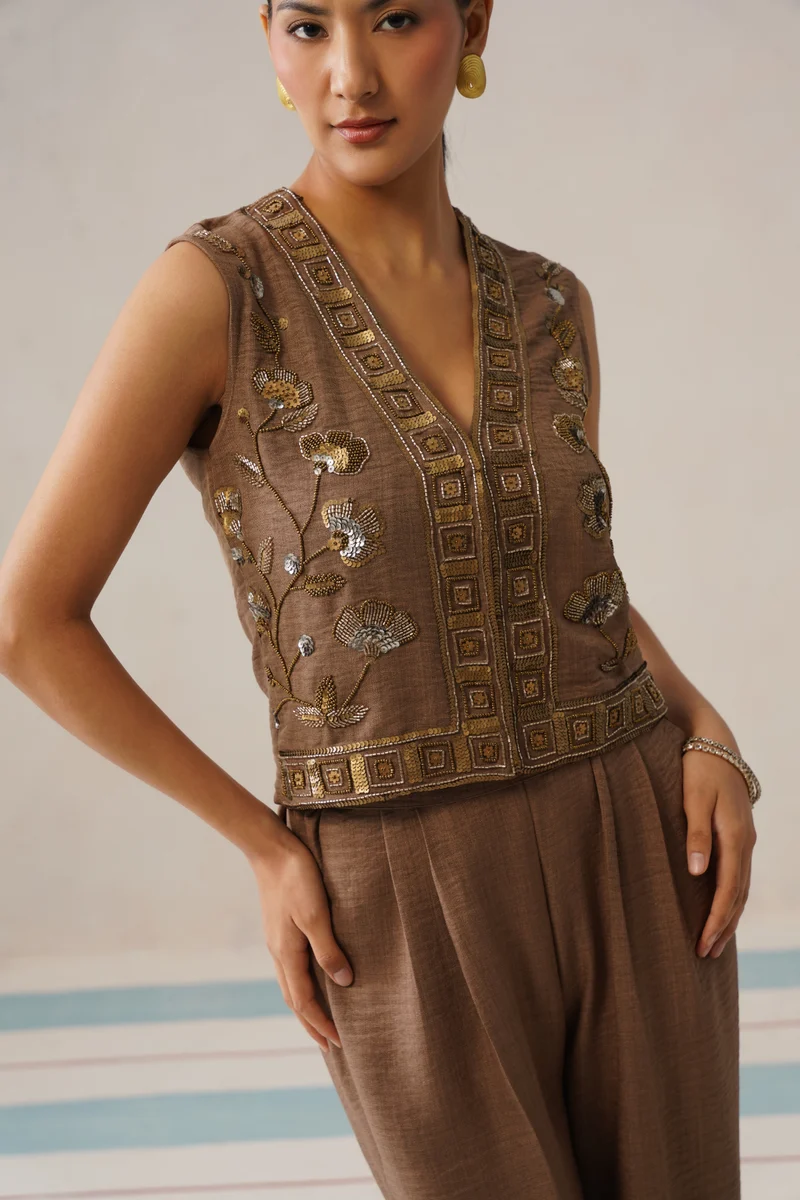 Tuscan Co-ord Set (Sienna Brown)