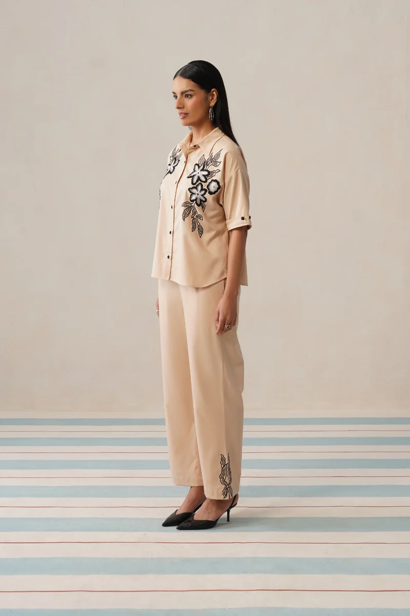 Noir Bloom Co-ord Set (Rose Mist)
