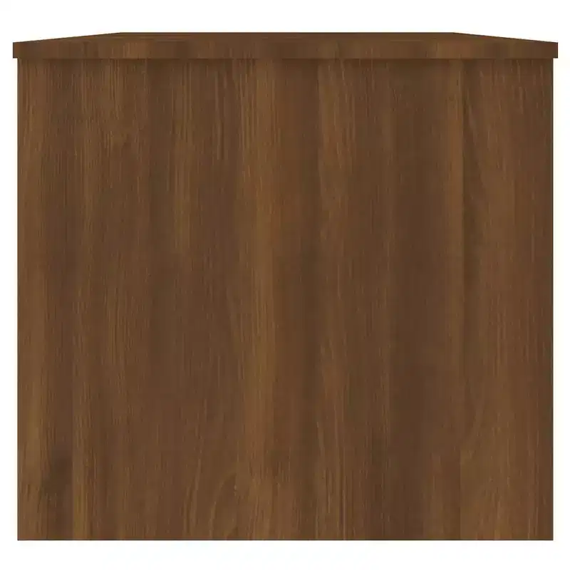 Table basse en bois d'ingénierie chêne brun, compartiments cachés, moyenne