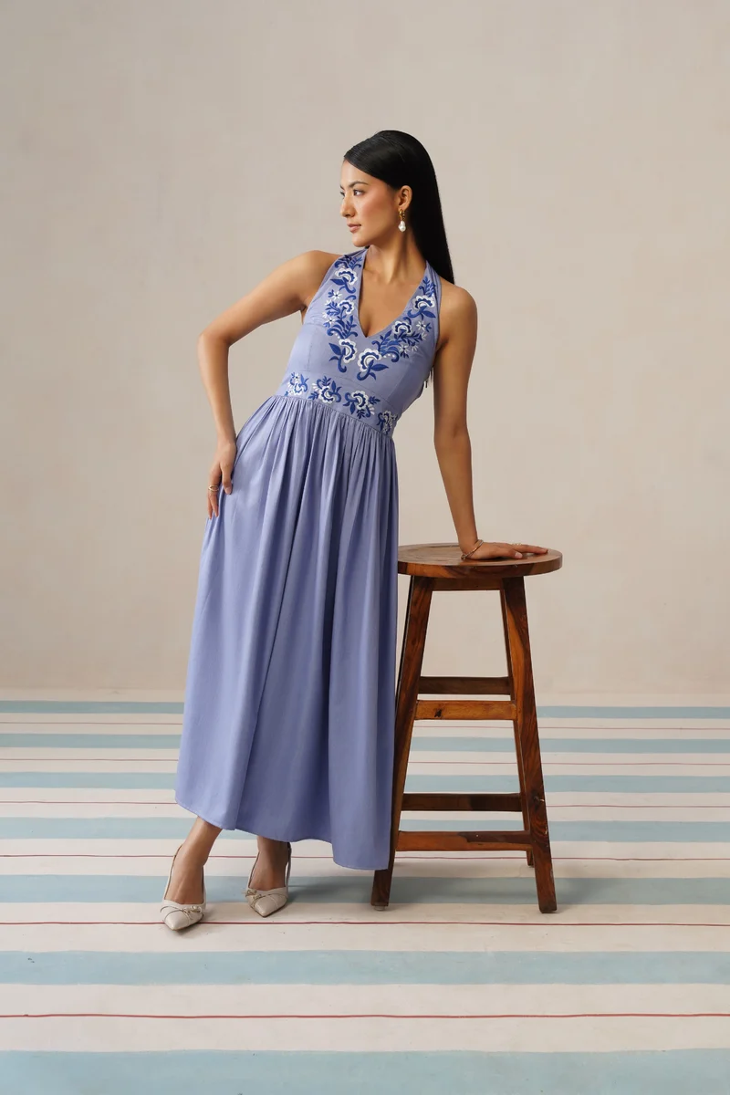 Santorini Bloom Dress