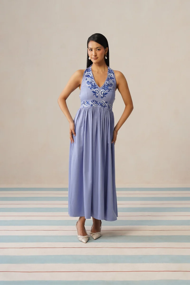 Santorini Bloom Dress