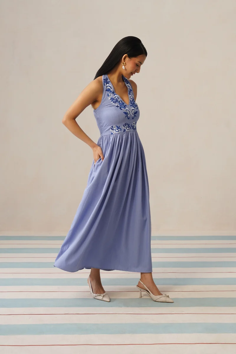 Santorini Bloom Dress