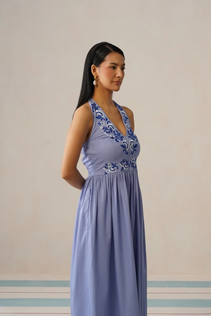 Santorini Bloom Dress
