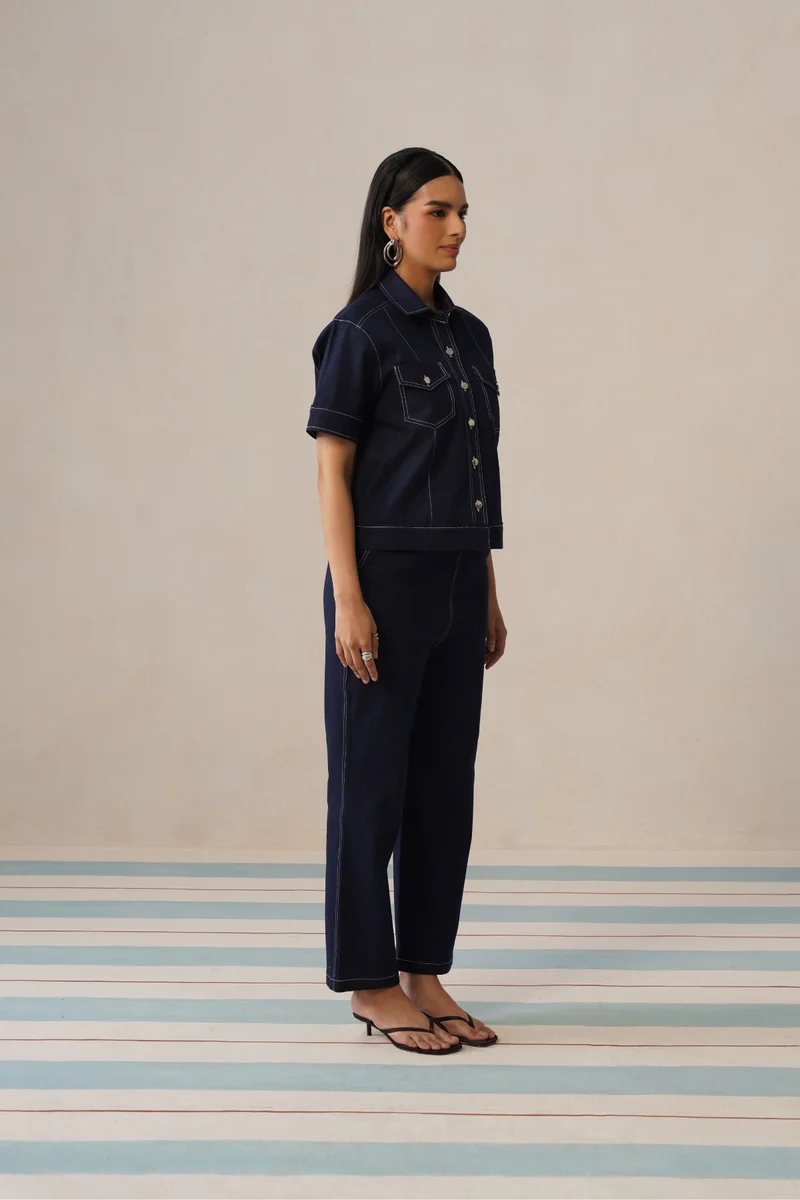 Midnight Stitch Denim Co-ord Set