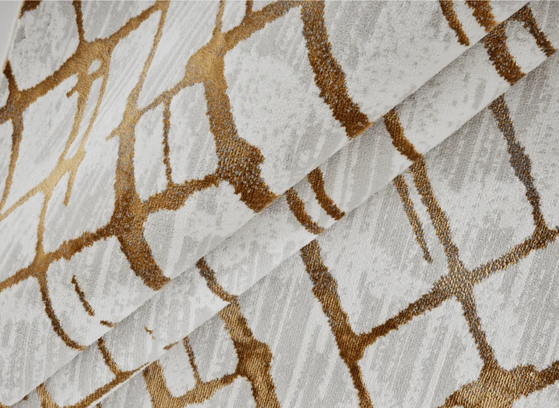 Tapis géométrique taupe et marron 200 x 290 cm LATTICE