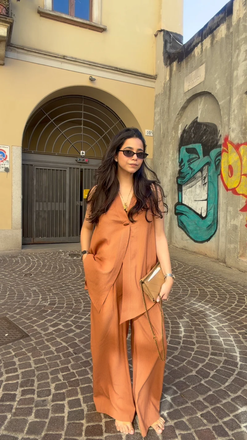Sienna Pinstripe Co-ord Set (As seen on Ashween Sawhney)