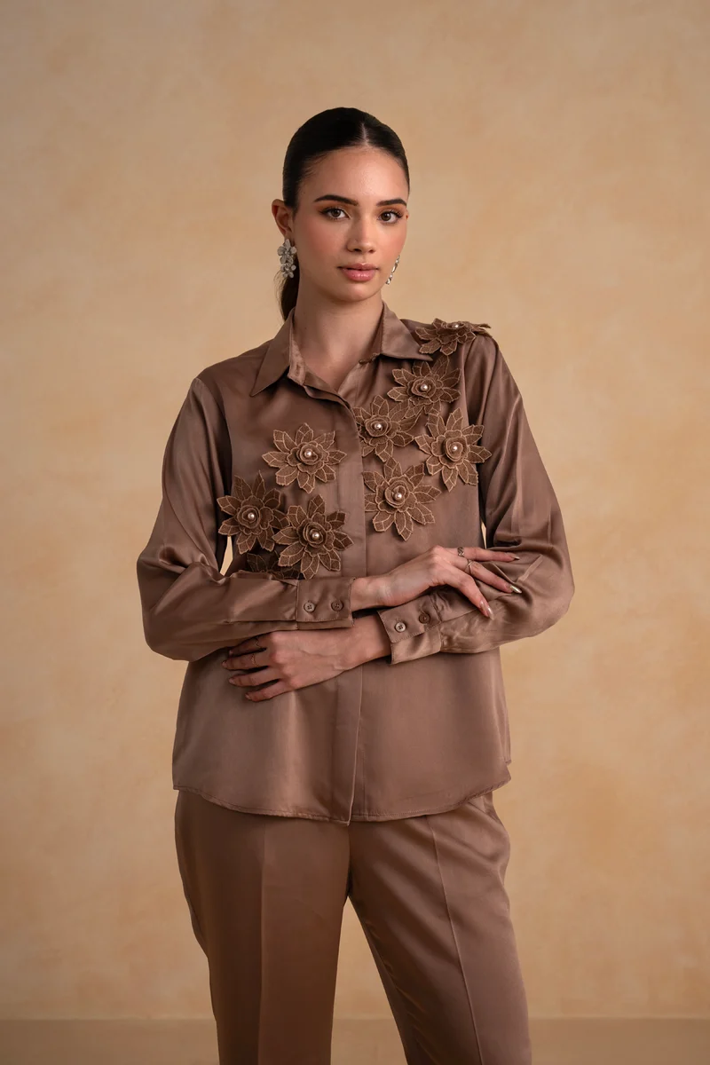 Lunara Co-ord Set (Chocolate Brown)