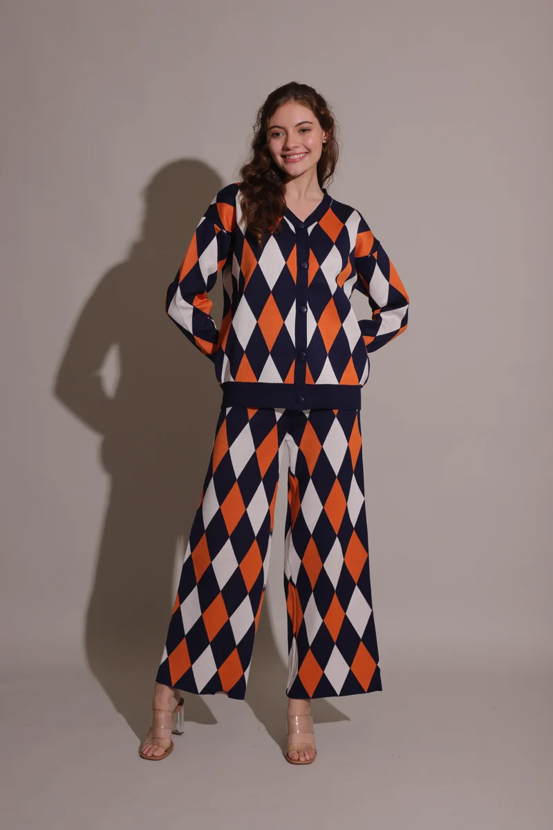 Dutch Coord Set (Orange & Black)