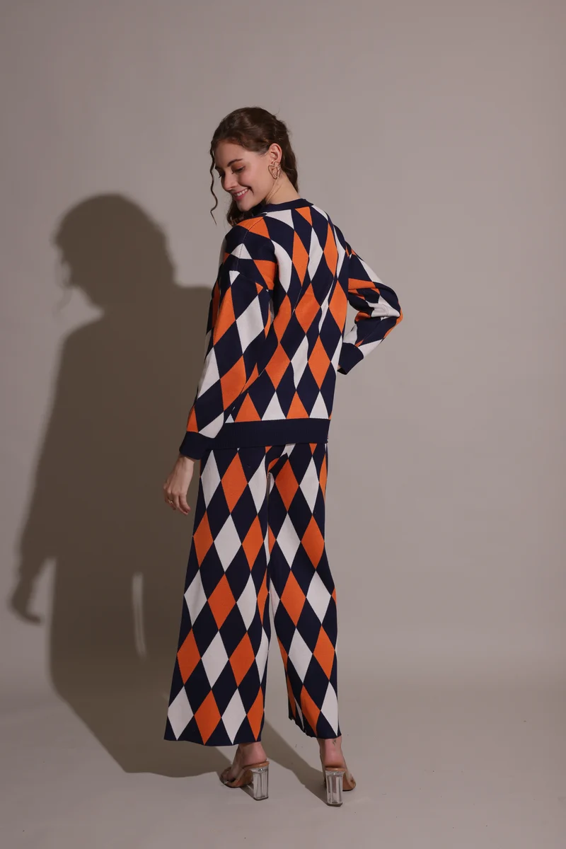 Dutch Coord Set (Orange & Black)