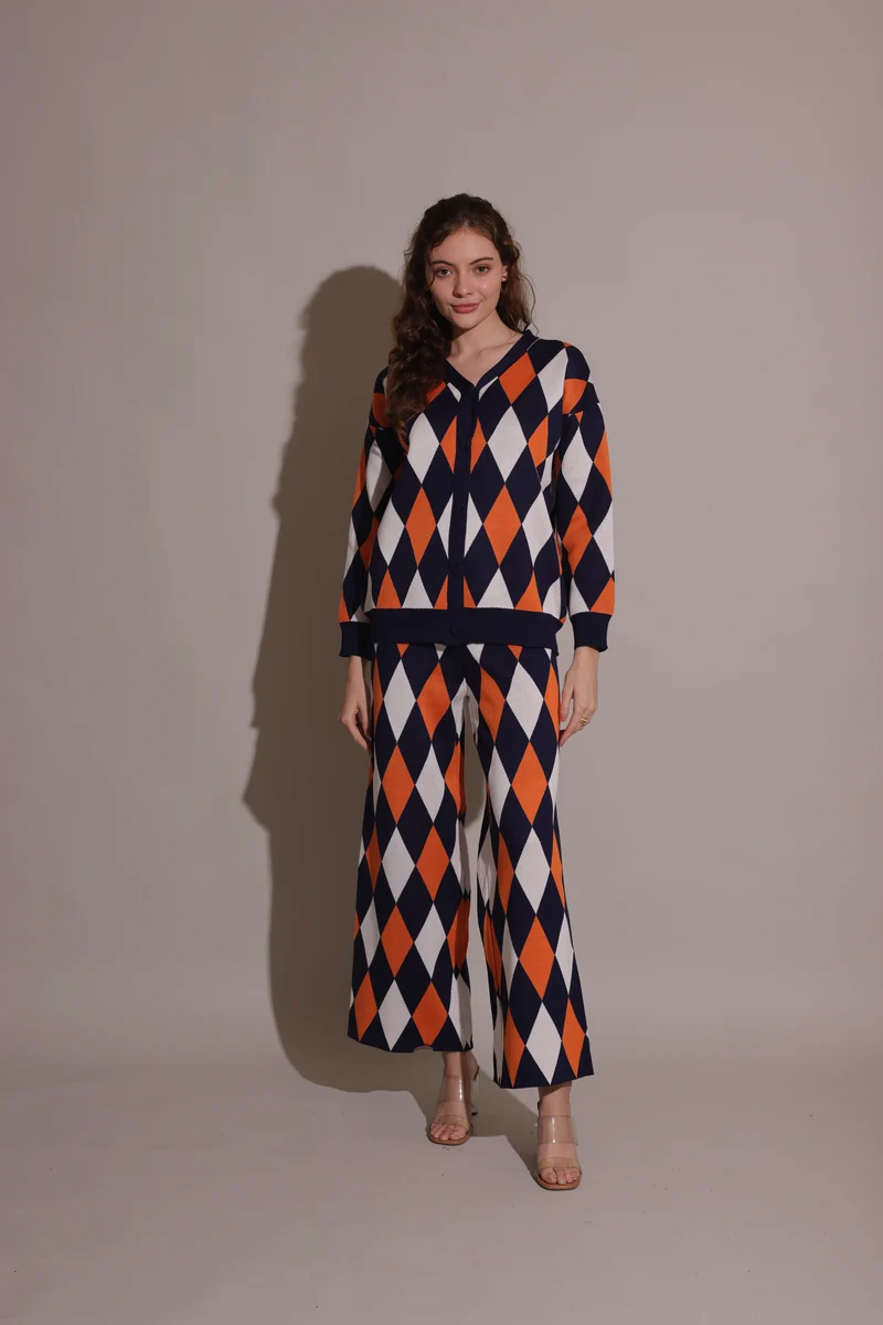 Dutch Coord Set (Orange & Black)