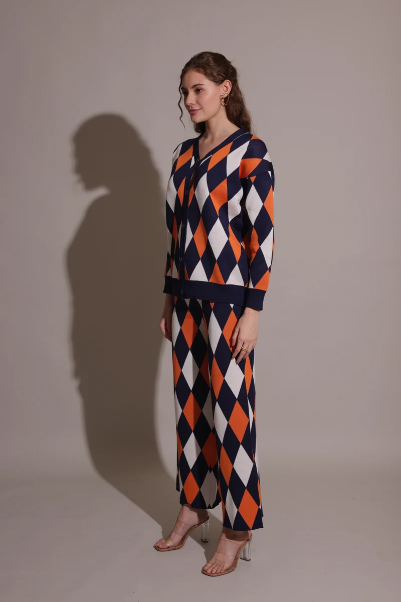 Dutch Coord Set (Orange & Black)
