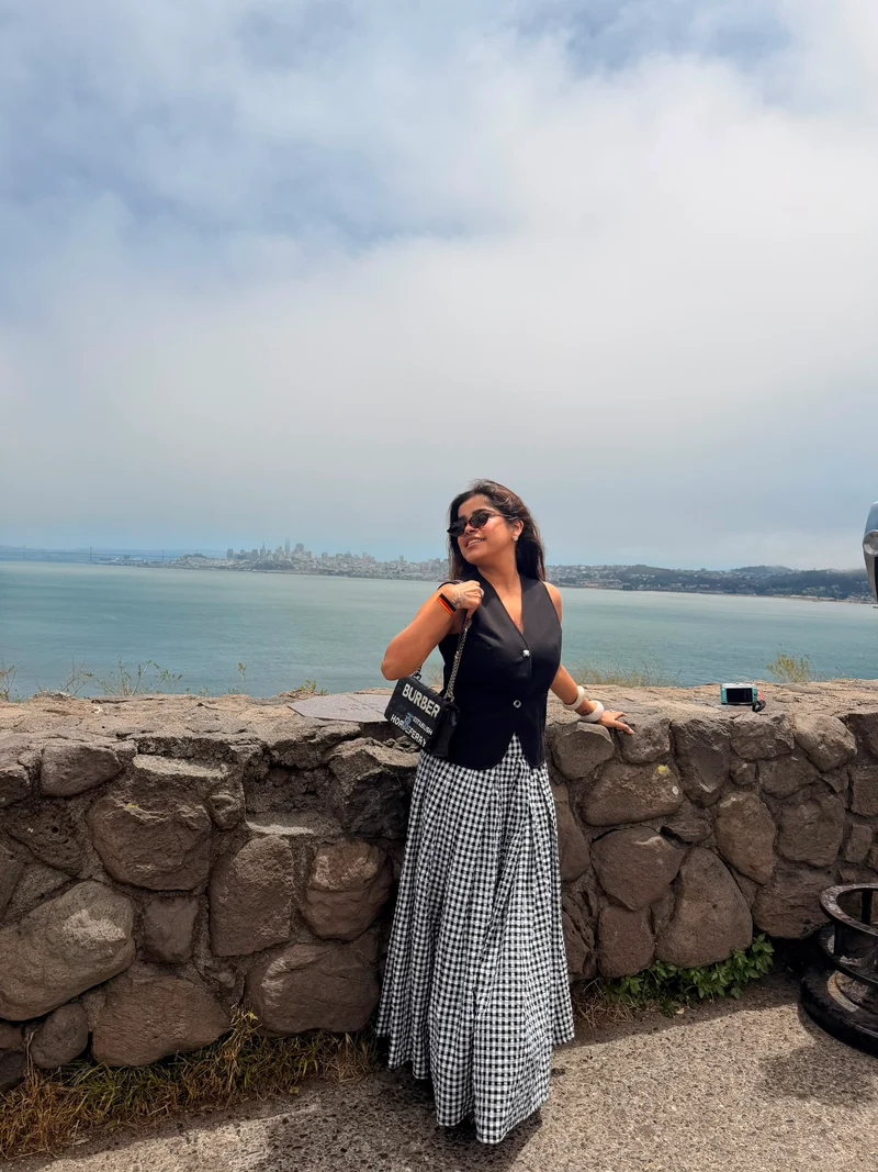 Firenze Gingham Coord Set - Black (As Seen on Kamya Gupta)