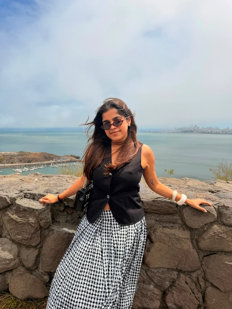 Firenze Gingham Coord Set - Black (As Seen on Kamya Gupta)
