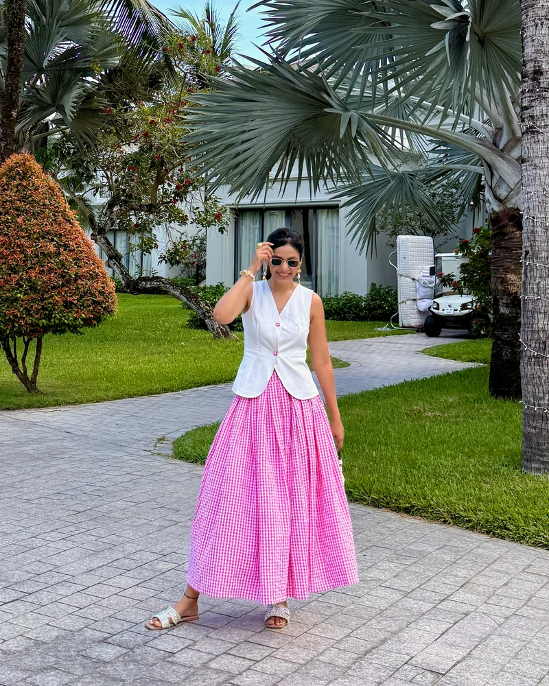 Firenze Gingham Co-ord Set (As Seen On Sneha Adwani)