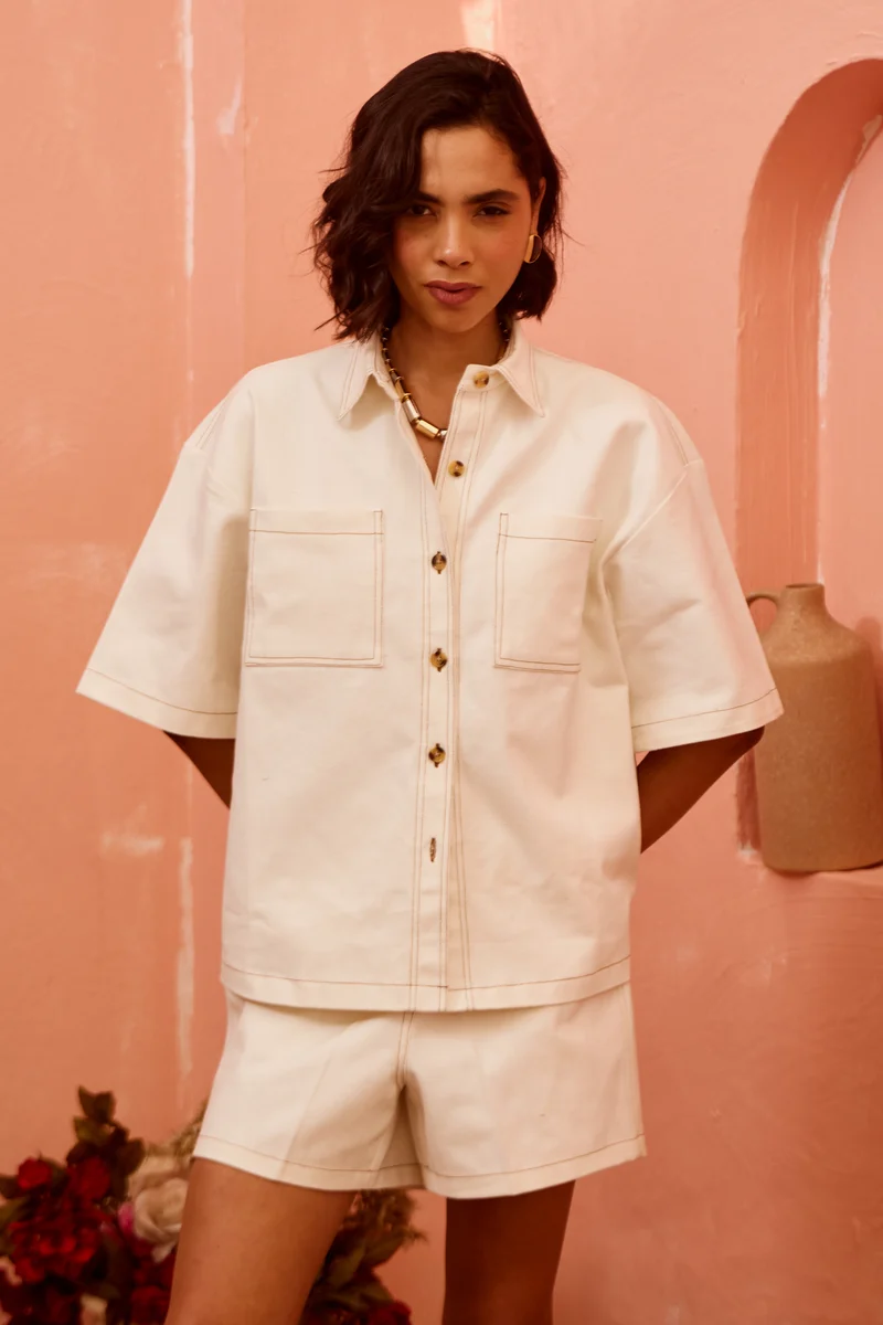 Luna Denim Coord Set