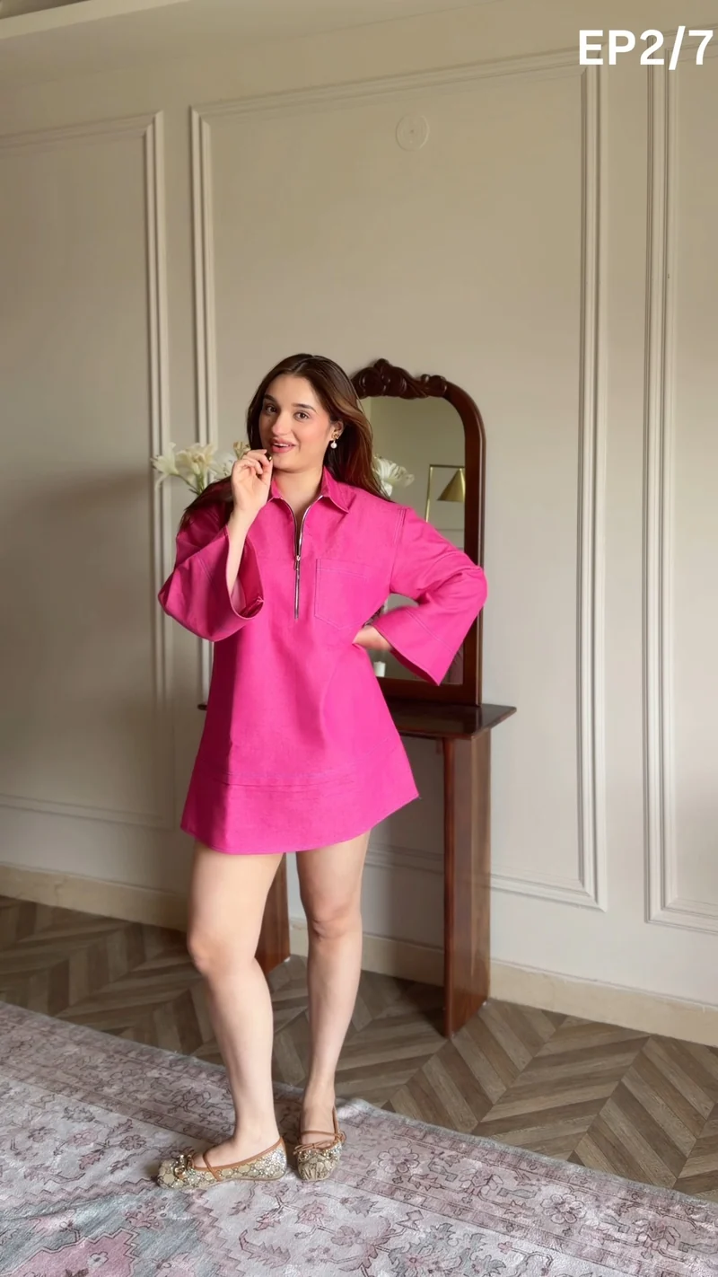 Jerry Denim Dress (As Seen on Tanya Bajaj)