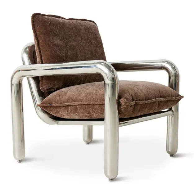 Fauteuil hk living Chrome Lounge
