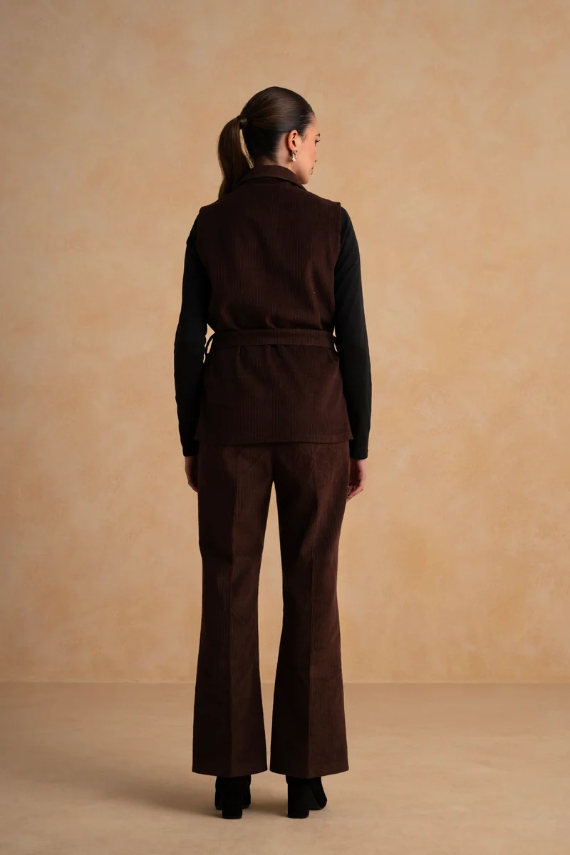 Cordelia Corduroy Co-ord Set (Red Brown)
