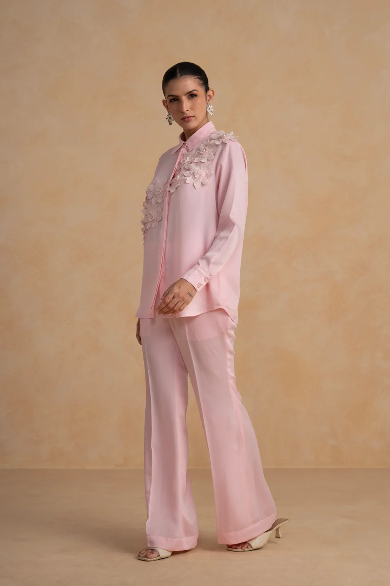 Lunara Co-ord Set (Blush Pink)