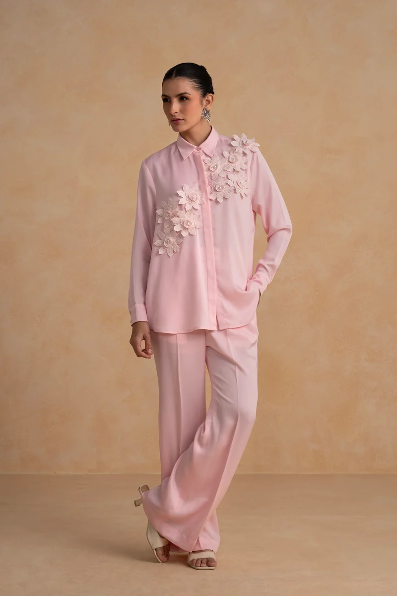 Lunara Co-ord Set (Blush Pink)