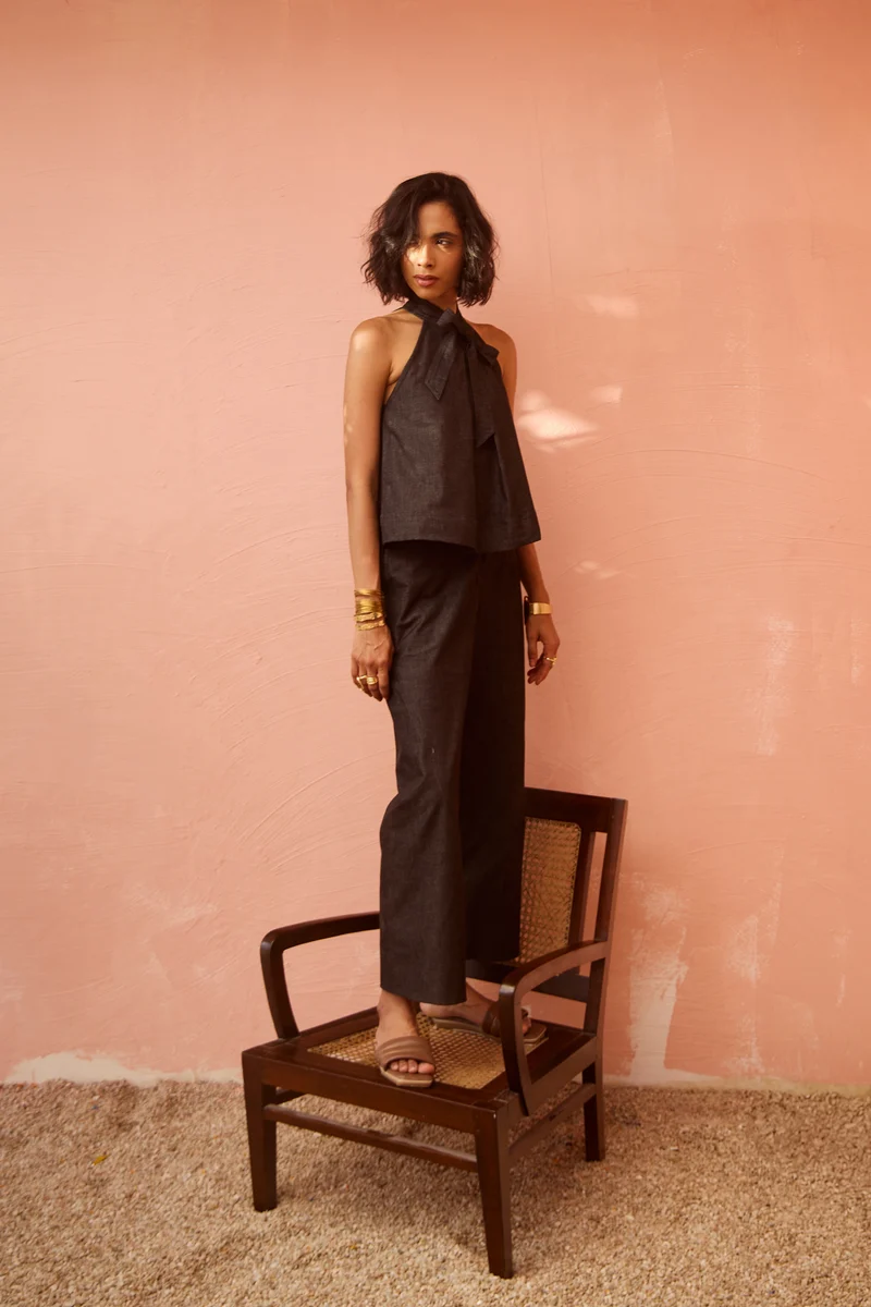 Nomad Denim Coord Set (Black)
