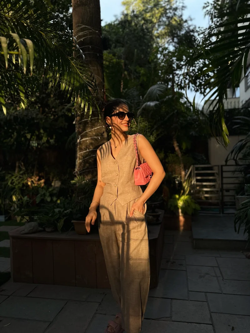 Camille Coord Set - Sand (As Seen On Mehak Bakshi)