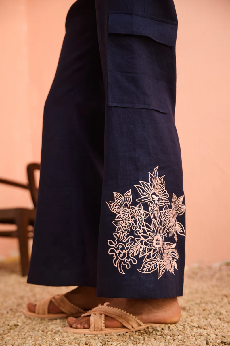Janice Coord Set (Navy Blue)