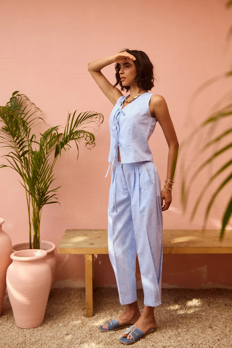 Camilia Coord Set (Sky Blue)