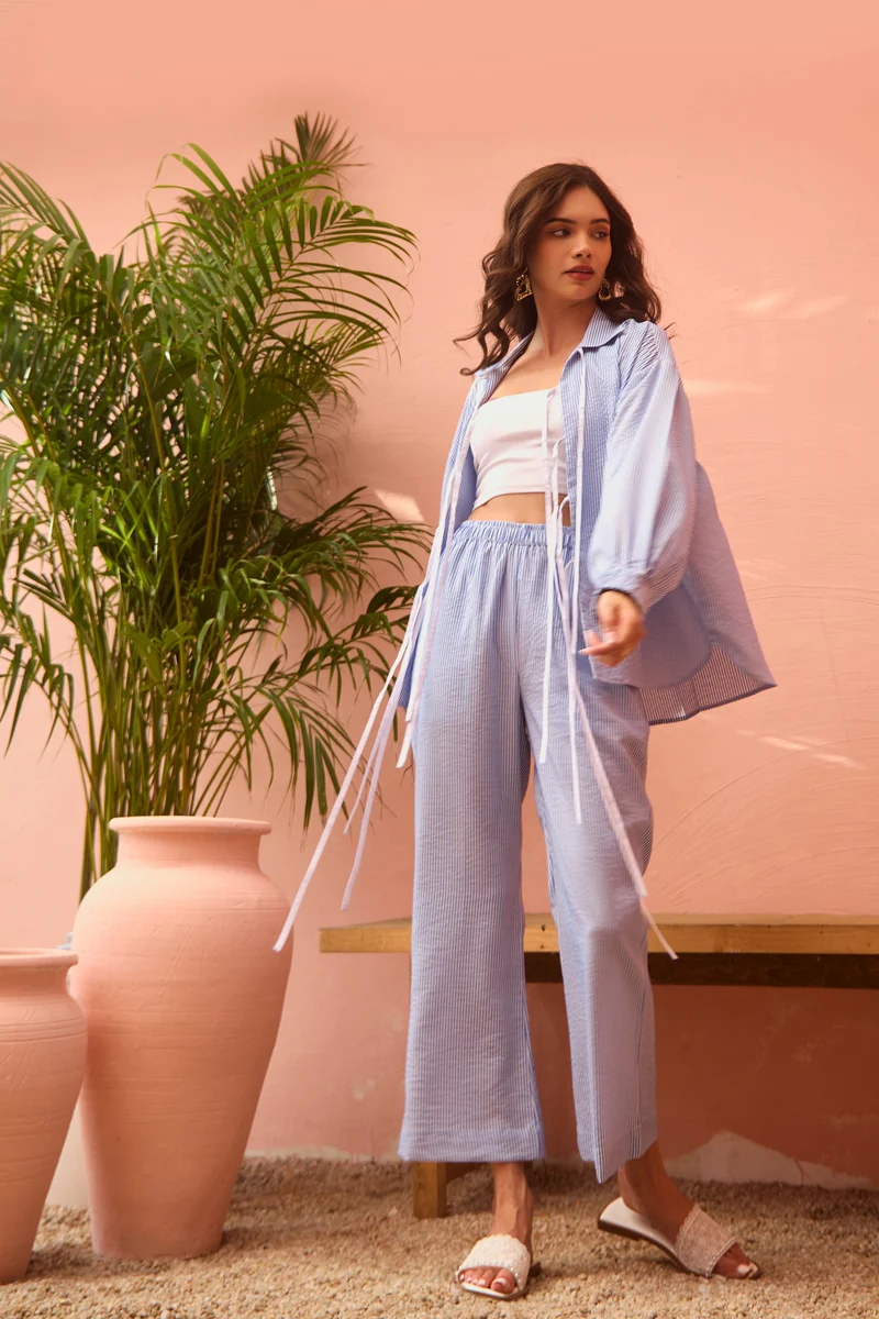 Dune Coord Set (Blue & White)