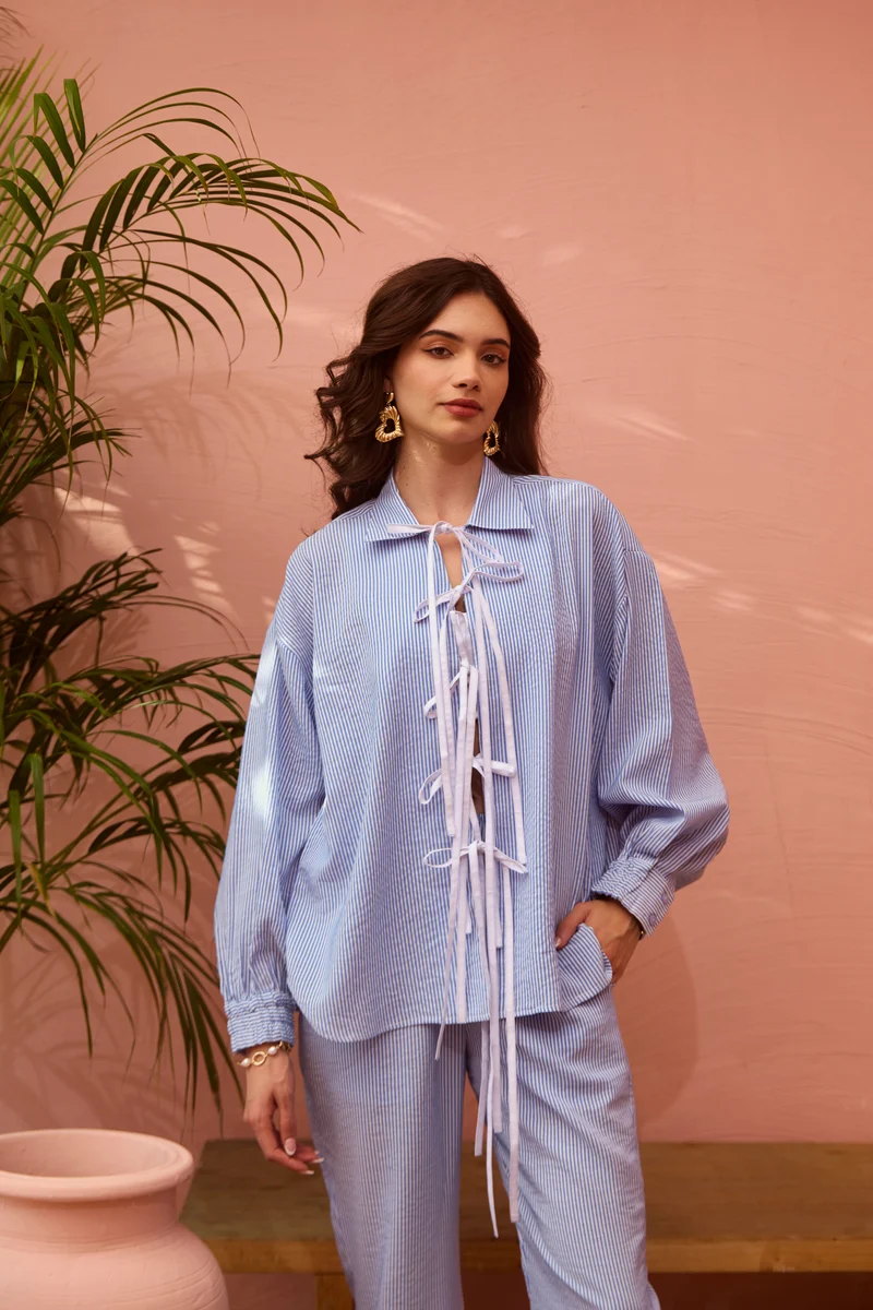 Dune Coord Set (Blue & White)
