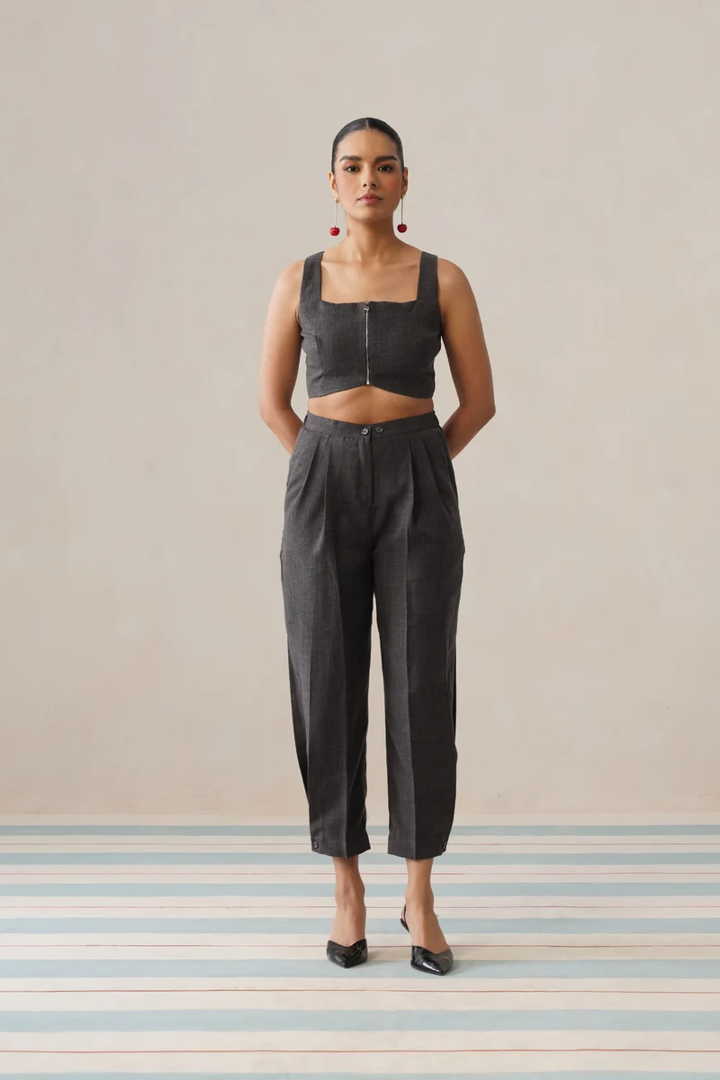 Camille 2.0 Co-ord Set (Stone Grey)