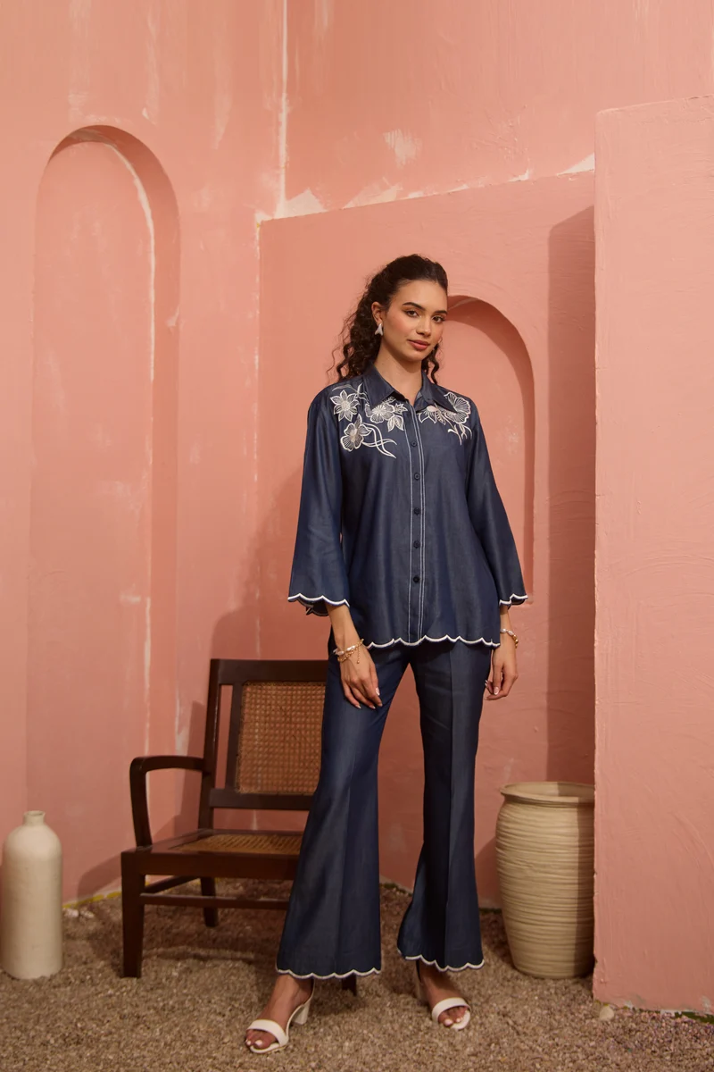 Bloom Denim Coord Set