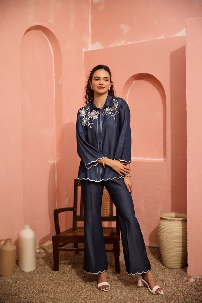 Bloom Denim Coord Set
