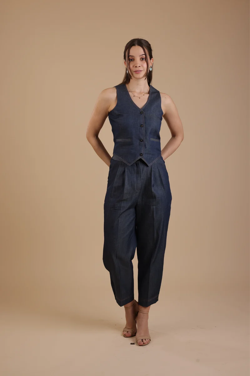 Camille Coord Set (Denim)