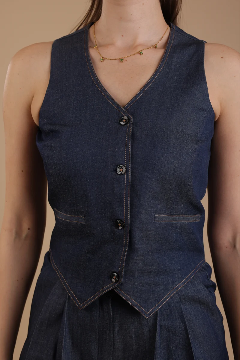 Camille Coord Set (Denim)