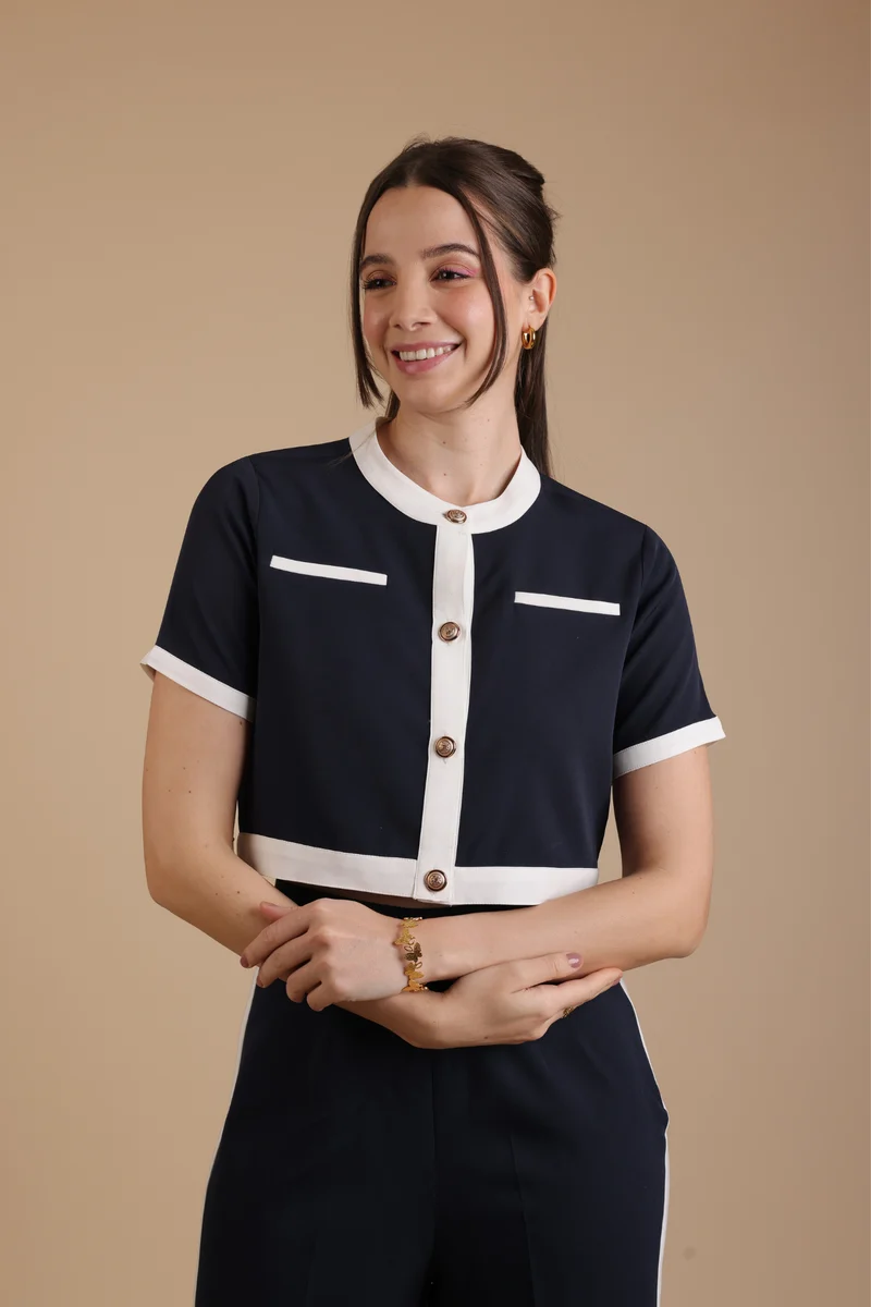 Bordeaux Coord Set (Navy Blue)