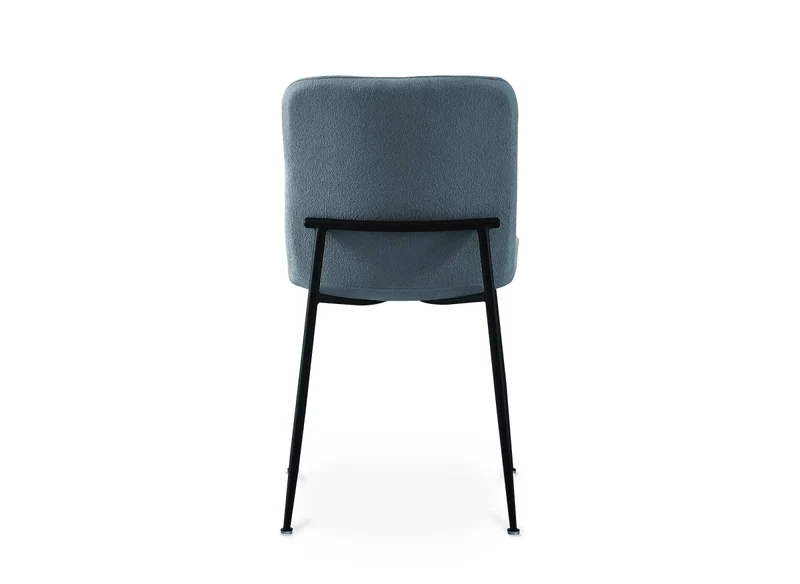 Lot de 4 chaises en tissu bleu CHERYL