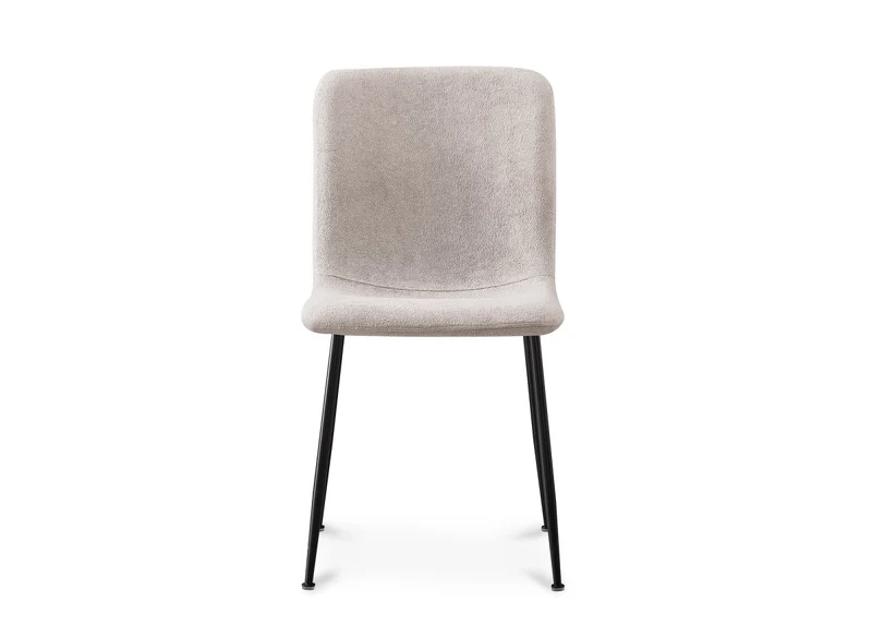 Lot de 4 chaises en tissu beige CHERYL