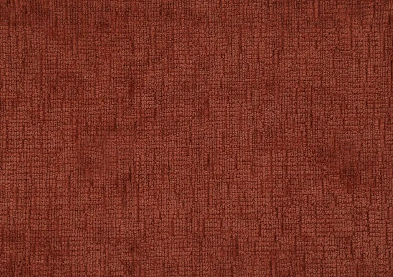 Fauteuil relax pivotant en velours chiné terracotta LISON