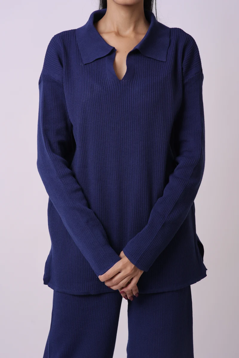 Edena Coord Set (Navy Blue)