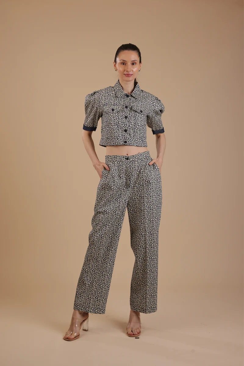 Miami Denim Coord set (With Pants)