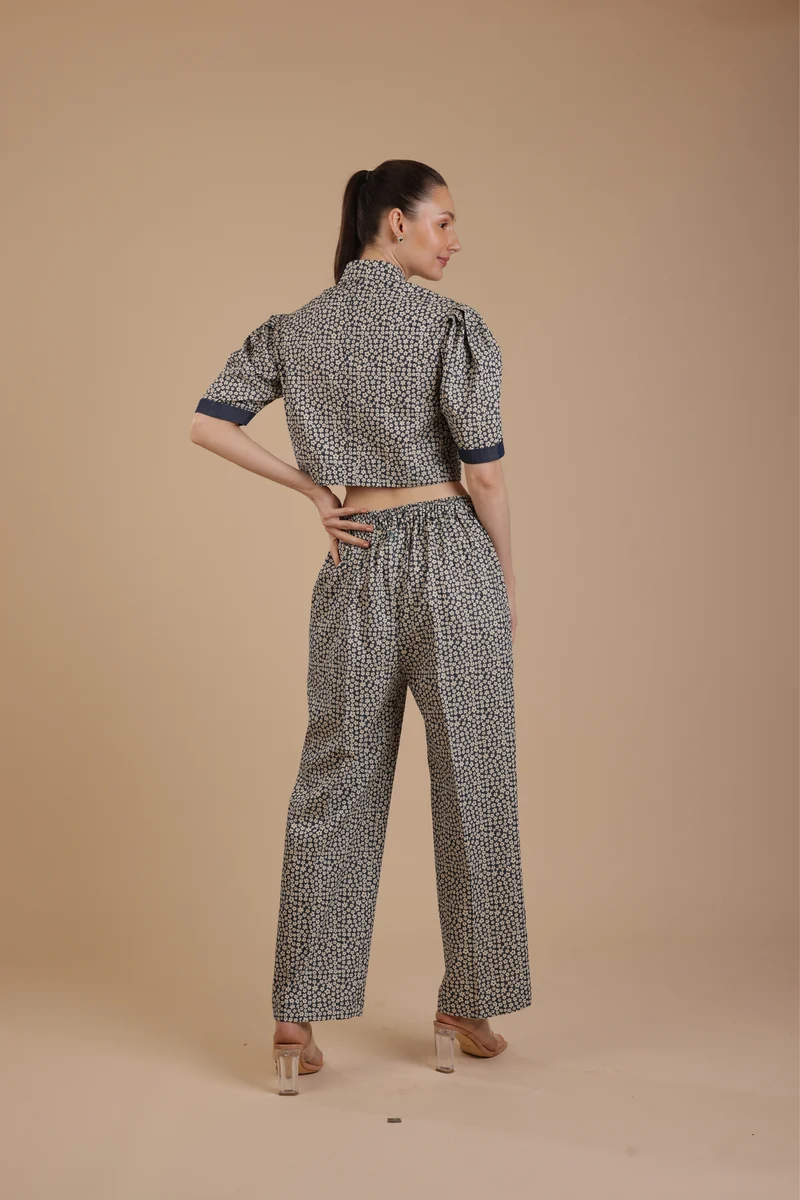 Miami Denim Coord set (With Pants)