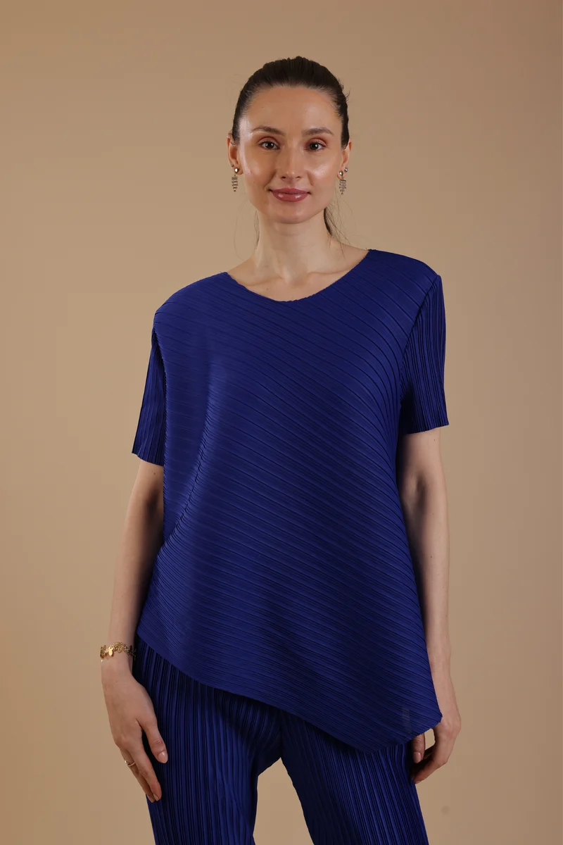 Hector Pleated Coord set (Royal Blue)
