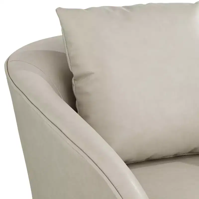 Chaise pivotante Charlie en similicuir