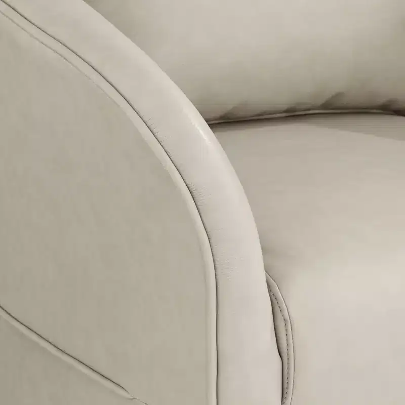 Chaise pivotante Charlie en similicuir