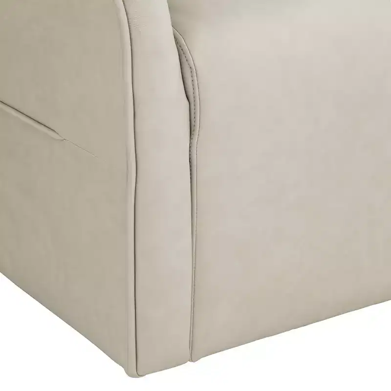 Chaise pivotante Charlie en similicuir